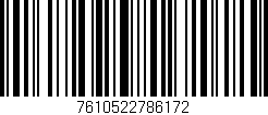 Código de barras (EAN, GTIN, SKU, ISBN): '7610522786172'