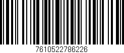 Código de barras (EAN, GTIN, SKU, ISBN): '7610522786226'