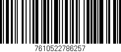 Código de barras (EAN, GTIN, SKU, ISBN): '7610522786257'