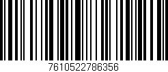 Código de barras (EAN, GTIN, SKU, ISBN): '7610522786356'