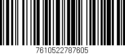 Código de barras (EAN, GTIN, SKU, ISBN): '7610522787605'