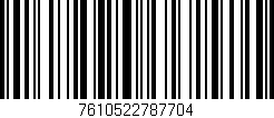 Código de barras (EAN, GTIN, SKU, ISBN): '7610522787704'