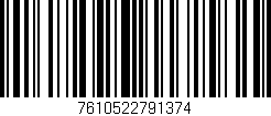 Código de barras (EAN, GTIN, SKU, ISBN): '7610522791374'