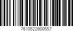 Código de barras (EAN, GTIN, SKU, ISBN): '7610522800557'