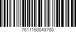 Código de barras (EAN, GTIN, SKU, ISBN): '7611160049780'