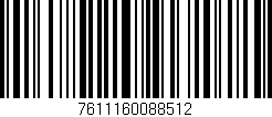 Código de barras (EAN, GTIN, SKU, ISBN): '7611160088512'