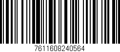 Código de barras (EAN, GTIN, SKU, ISBN): '7611608240564'
