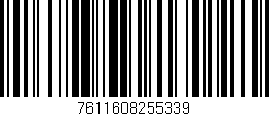 Código de barras (EAN, GTIN, SKU, ISBN): '7611608255339'