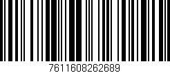 Código de barras (EAN, GTIN, SKU, ISBN): '7611608262689'