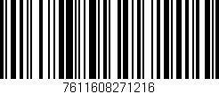 Código de barras (EAN, GTIN, SKU, ISBN): '7611608271216'