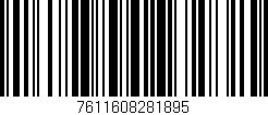 Código de barras (EAN, GTIN, SKU, ISBN): '7611608281895'