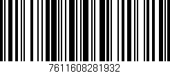 Código de barras (EAN, GTIN, SKU, ISBN): '7611608281932'