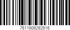 Código de barras (EAN, GTIN, SKU, ISBN): '7611608282816'