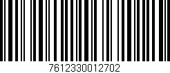 Código de barras (EAN, GTIN, SKU, ISBN): '7612330012702'