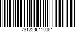 Código de barras (EAN, GTIN, SKU, ISBN): '7612330119081'