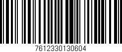 Código de barras (EAN, GTIN, SKU, ISBN): '7612330130604'