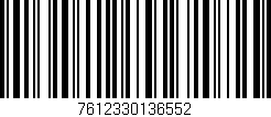 Código de barras (EAN, GTIN, SKU, ISBN): '7612330136552'