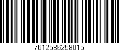 Código de barras (EAN, GTIN, SKU, ISBN): '7612586258015'