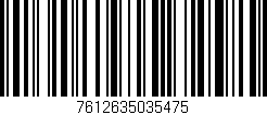 Código de barras (EAN, GTIN, SKU, ISBN): '7612635035475'