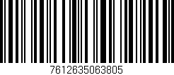 Código de barras (EAN, GTIN, SKU, ISBN): '7612635063805'
