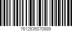 Código de barras (EAN, GTIN, SKU, ISBN): '7612635070889'