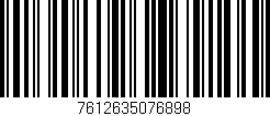 Código de barras (EAN, GTIN, SKU, ISBN): '7612635076898'