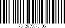 Código de barras (EAN, GTIN, SKU, ISBN): '7612635078106'