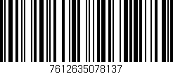 Código de barras (EAN, GTIN, SKU, ISBN): '7612635078137'