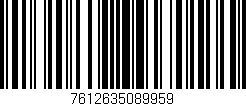 Código de barras (EAN, GTIN, SKU, ISBN): '7612635089959'