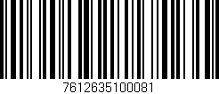 Código de barras (EAN, GTIN, SKU, ISBN): '7612635100081'