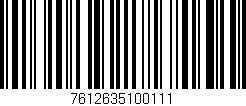 Código de barras (EAN, GTIN, SKU, ISBN): '7612635100111'