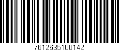 Código de barras (EAN, GTIN, SKU, ISBN): '7612635100142'