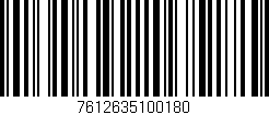 Código de barras (EAN, GTIN, SKU, ISBN): '7612635100180'