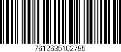 Código de barras (EAN, GTIN, SKU, ISBN): '7612635102795'