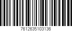 Código de barras (EAN, GTIN, SKU, ISBN): '7612635103136'