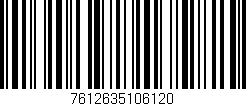 Código de barras (EAN, GTIN, SKU, ISBN): '7612635106120'