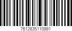 Código de barras (EAN, GTIN, SKU, ISBN): '7612635110981'