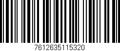 Código de barras (EAN, GTIN, SKU, ISBN): '7612635115320'