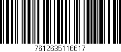 Código de barras (EAN, GTIN, SKU, ISBN): '7612635116617'