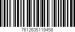 Código de barras (EAN, GTIN, SKU, ISBN): '7612635119458'