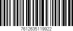 Código de barras (EAN, GTIN, SKU, ISBN): '7612635119922'