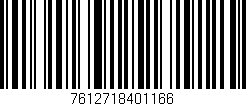 Código de barras (EAN, GTIN, SKU, ISBN): '7612718401166'