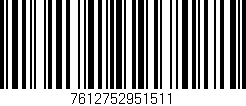 Código de barras (EAN, GTIN, SKU, ISBN): '7612752951511'