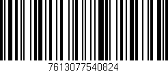 Código de barras (EAN, GTIN, SKU, ISBN): '7613077540824'