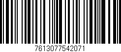 Código de barras (EAN, GTIN, SKU, ISBN): '7613077542071'