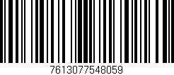 Código de barras (EAN, GTIN, SKU, ISBN): '7613077548059'