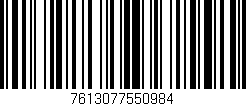 Código de barras (EAN, GTIN, SKU, ISBN): '7613077550984'