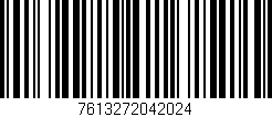 Código de barras (EAN, GTIN, SKU, ISBN): '7613272042024'