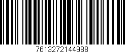 Código de barras (EAN, GTIN, SKU, ISBN): '7613272144988'