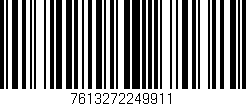 Código de barras (EAN, GTIN, SKU, ISBN): '7613272249911'